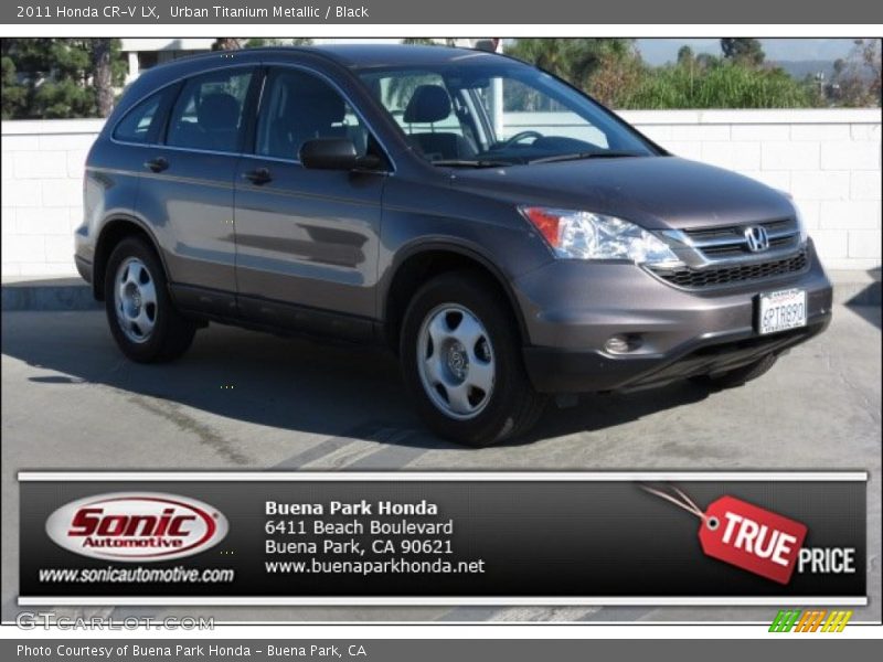 Urban Titanium Metallic / Black 2011 Honda CR-V LX