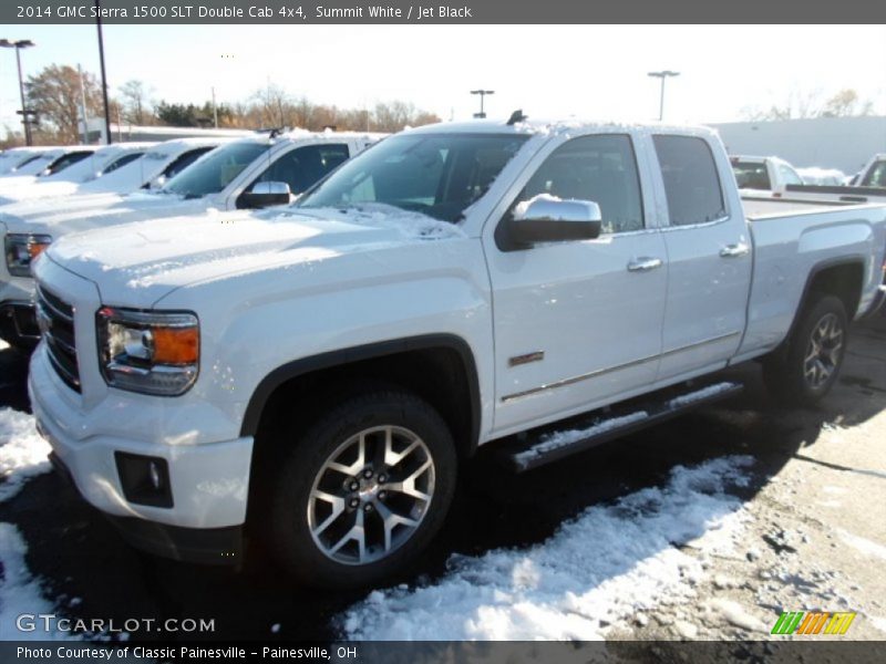 Summit White / Jet Black 2014 GMC Sierra 1500 SLT Double Cab 4x4