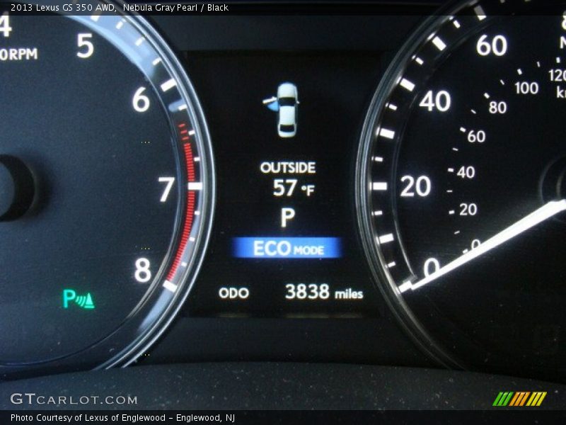 Nebula Gray Pearl / Black 2013 Lexus GS 350 AWD
