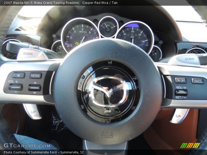 Copper Red Mica / Tan 2007 Mazda MX-5 Miata Grand Touring Roadster