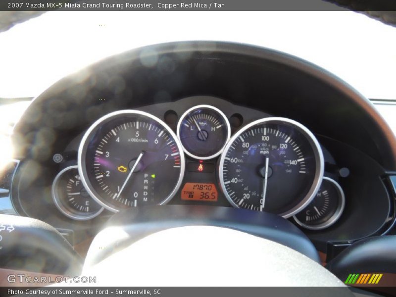 Copper Red Mica / Tan 2007 Mazda MX-5 Miata Grand Touring Roadster
