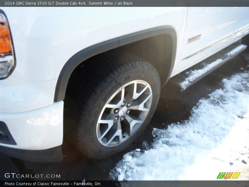Summit White / Jet Black 2014 GMC Sierra 1500 SLT Double Cab 4x4