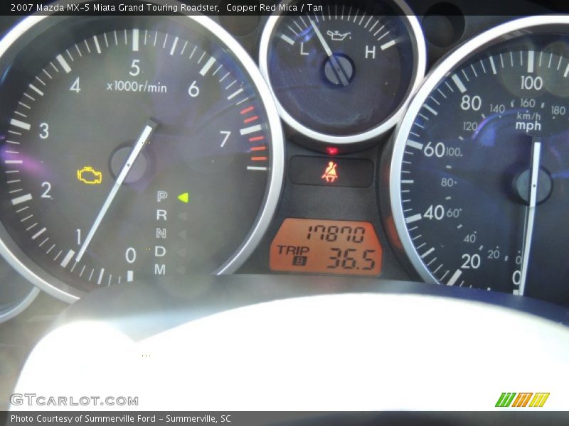 Copper Red Mica / Tan 2007 Mazda MX-5 Miata Grand Touring Roadster
