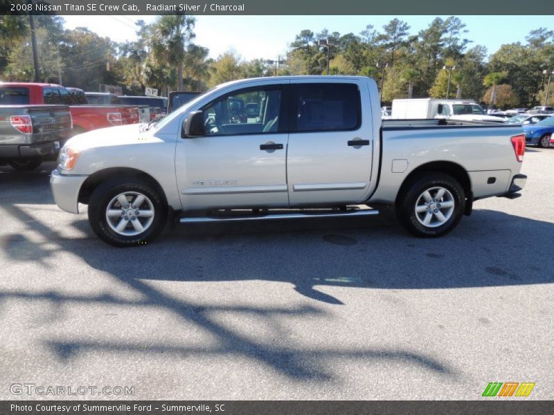 Radiant Silver / Charcoal 2008 Nissan Titan SE Crew Cab
