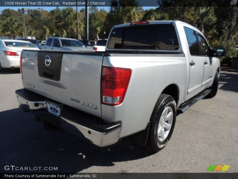 Radiant Silver / Charcoal 2008 Nissan Titan SE Crew Cab