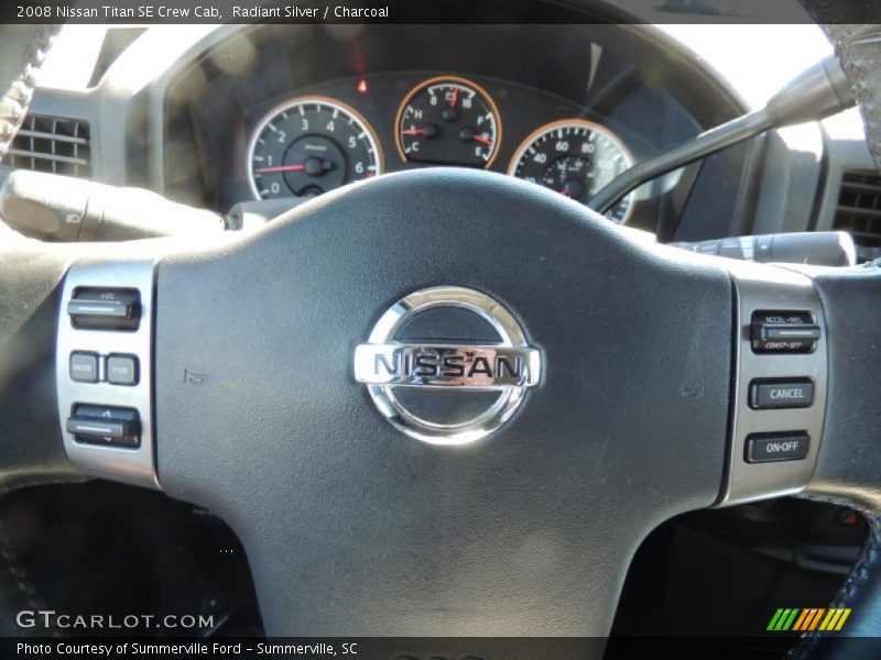 Radiant Silver / Charcoal 2008 Nissan Titan SE Crew Cab