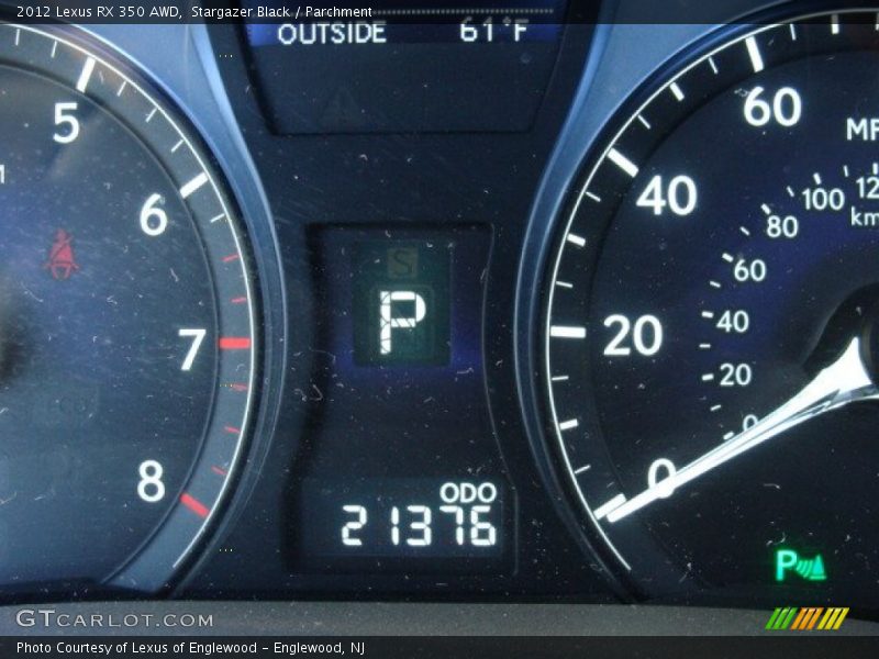 Stargazer Black / Parchment 2012 Lexus RX 350 AWD