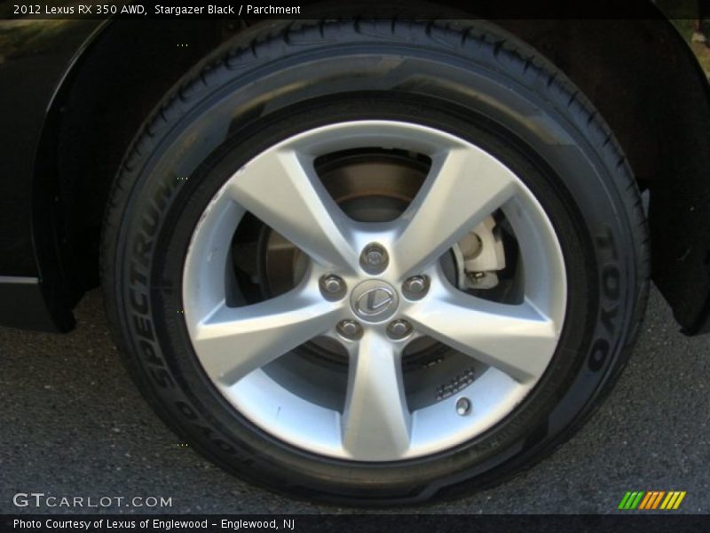 Stargazer Black / Parchment 2012 Lexus RX 350 AWD