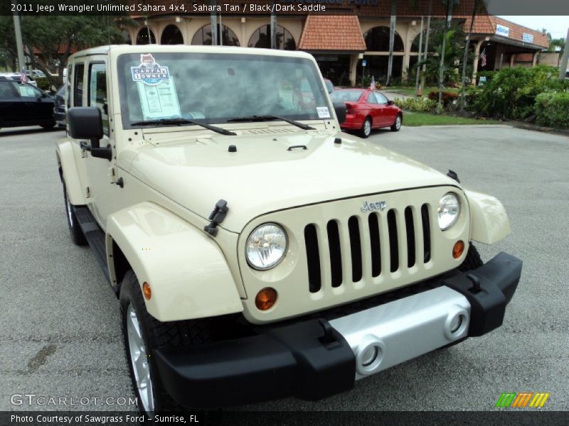 Sahara Tan / Black/Dark Saddle 2011 Jeep Wrangler Unlimited Sahara 4x4