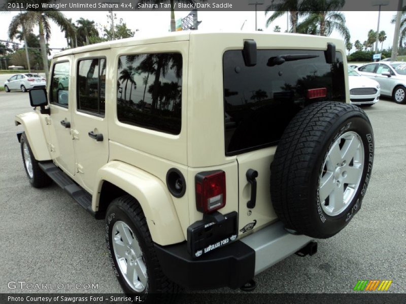 Sahara Tan / Black/Dark Saddle 2011 Jeep Wrangler Unlimited Sahara 4x4