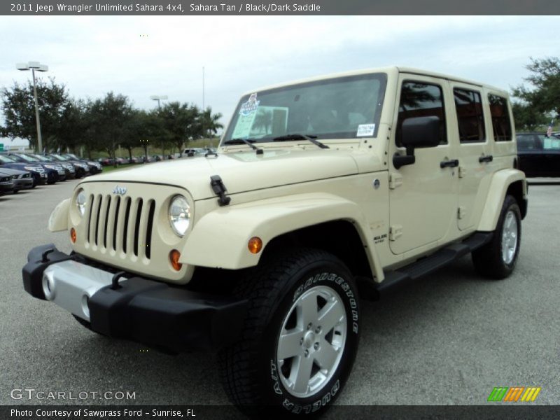 Sahara Tan / Black/Dark Saddle 2011 Jeep Wrangler Unlimited Sahara 4x4