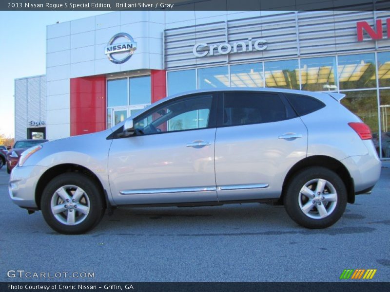 Brilliant Silver / Gray 2013 Nissan Rogue S Special Edition