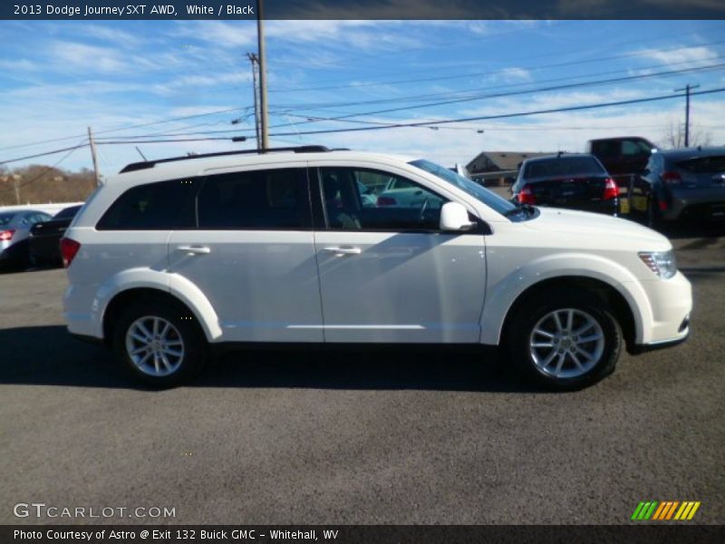 White / Black 2013 Dodge Journey SXT AWD