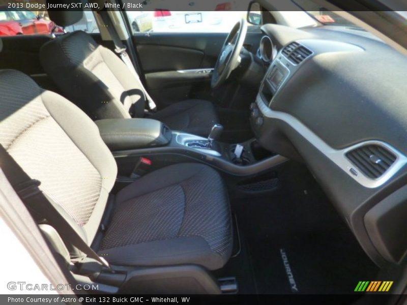 White / Black 2013 Dodge Journey SXT AWD