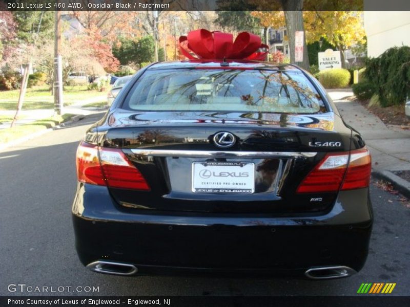 Obsidian Black / Parchment 2011 Lexus LS 460 AWD