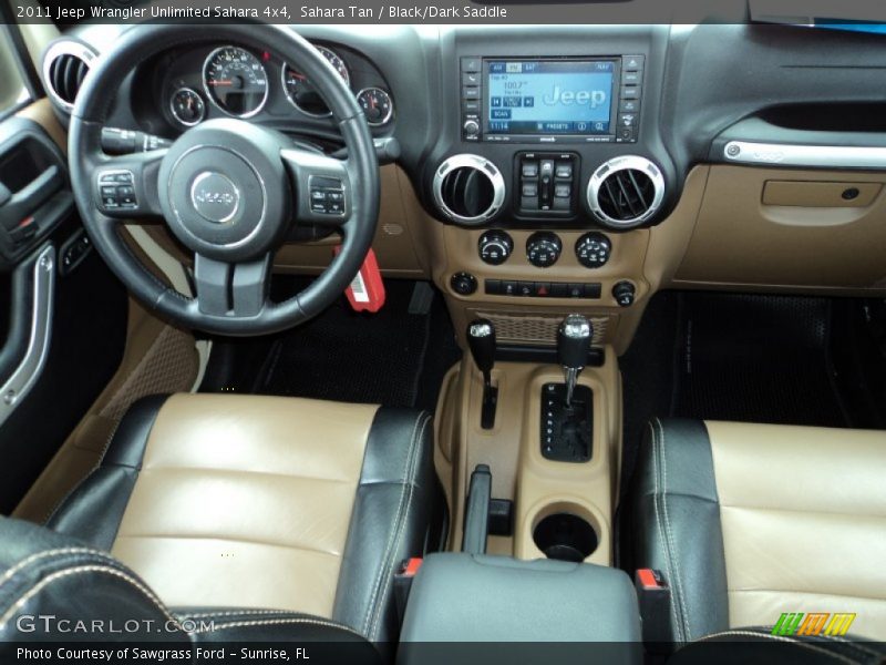 Sahara Tan / Black/Dark Saddle 2011 Jeep Wrangler Unlimited Sahara 4x4