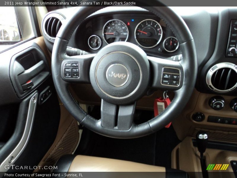 Sahara Tan / Black/Dark Saddle 2011 Jeep Wrangler Unlimited Sahara 4x4