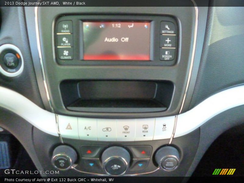 White / Black 2013 Dodge Journey SXT AWD