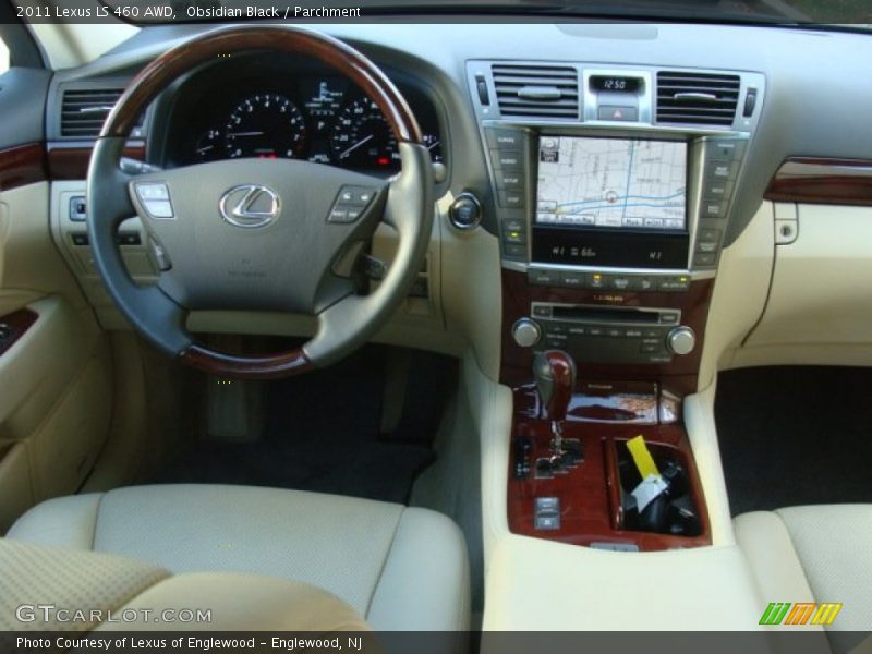Obsidian Black / Parchment 2011 Lexus LS 460 AWD