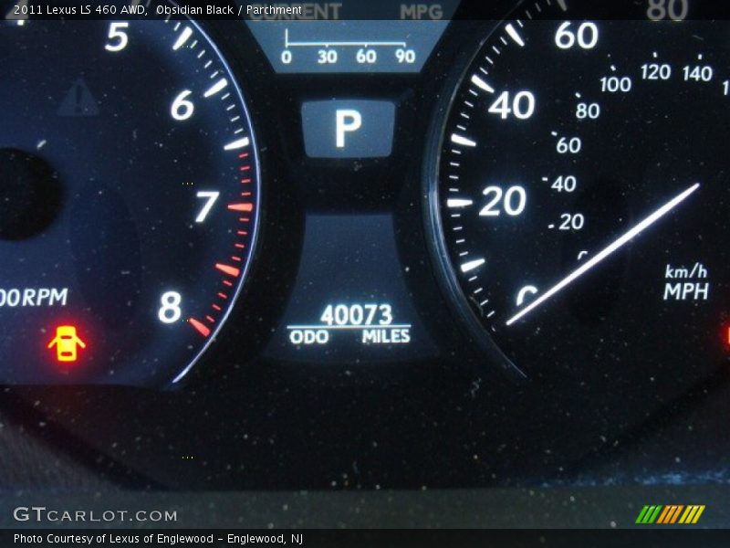 Obsidian Black / Parchment 2011 Lexus LS 460 AWD