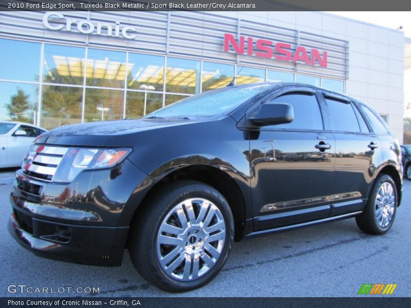 Tuxedo Black Metallic / Sport Black Leather/Grey Alcantara 2010 Ford Edge Sport