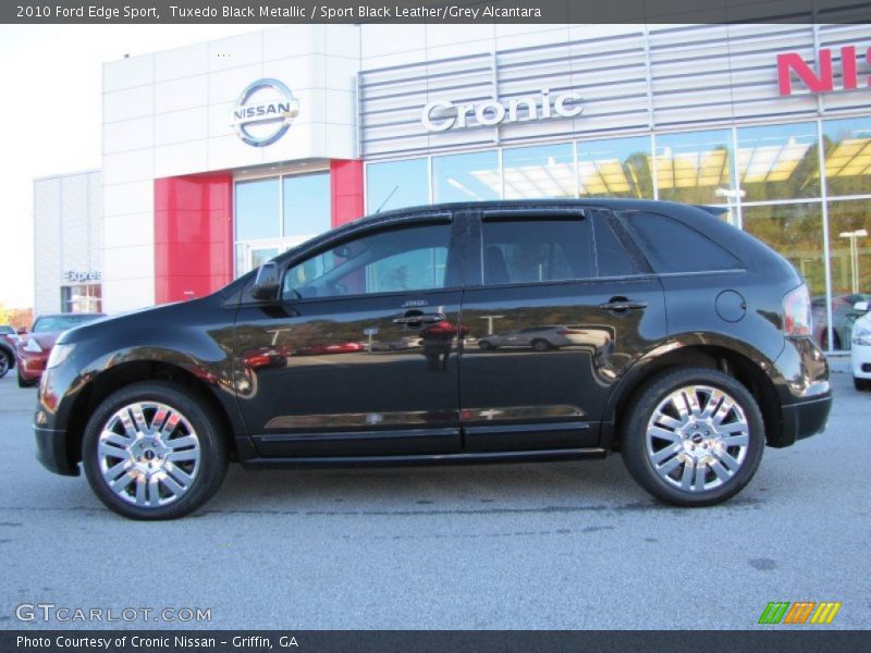 Tuxedo Black Metallic / Sport Black Leather/Grey Alcantara 2010 Ford Edge Sport