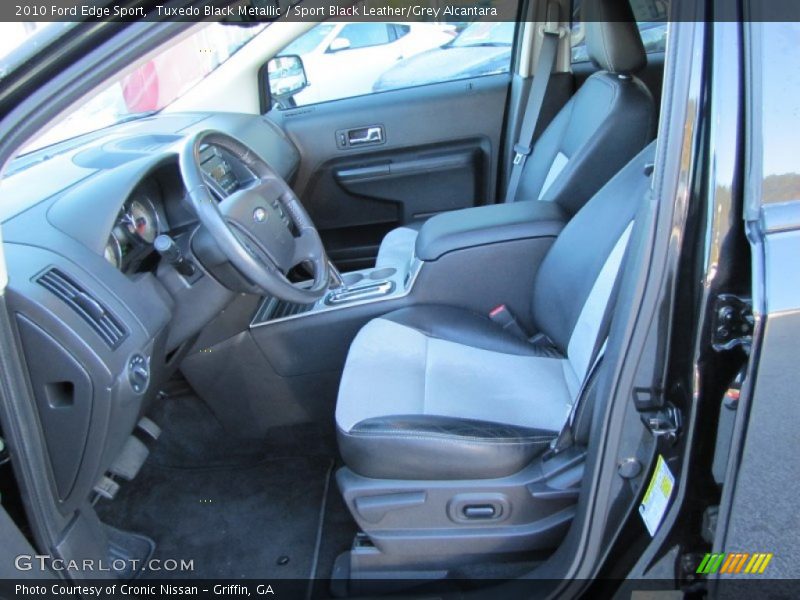 Tuxedo Black Metallic / Sport Black Leather/Grey Alcantara 2010 Ford Edge Sport