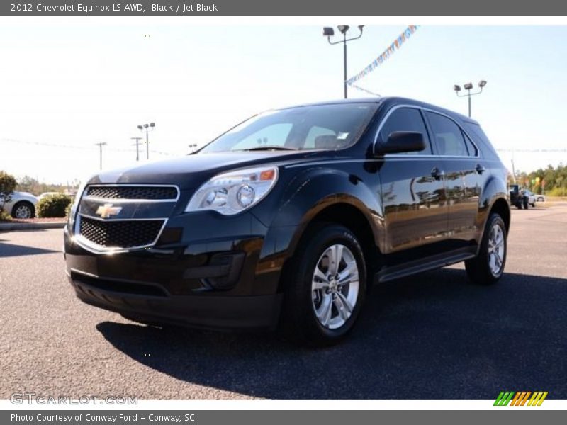 Black / Jet Black 2012 Chevrolet Equinox LS AWD