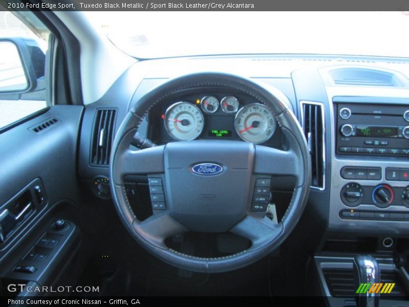 Tuxedo Black Metallic / Sport Black Leather/Grey Alcantara 2010 Ford Edge Sport
