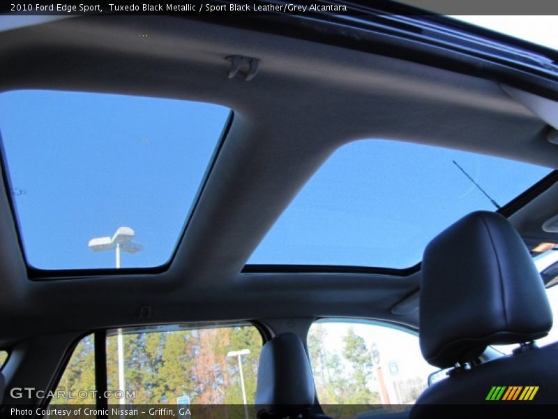 Tuxedo Black Metallic / Sport Black Leather/Grey Alcantara 2010 Ford Edge Sport