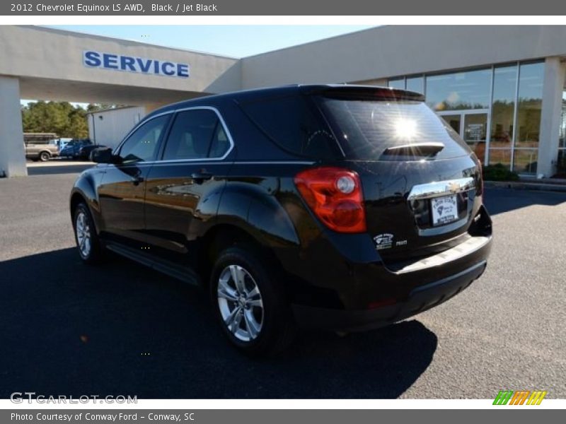 Black / Jet Black 2012 Chevrolet Equinox LS AWD