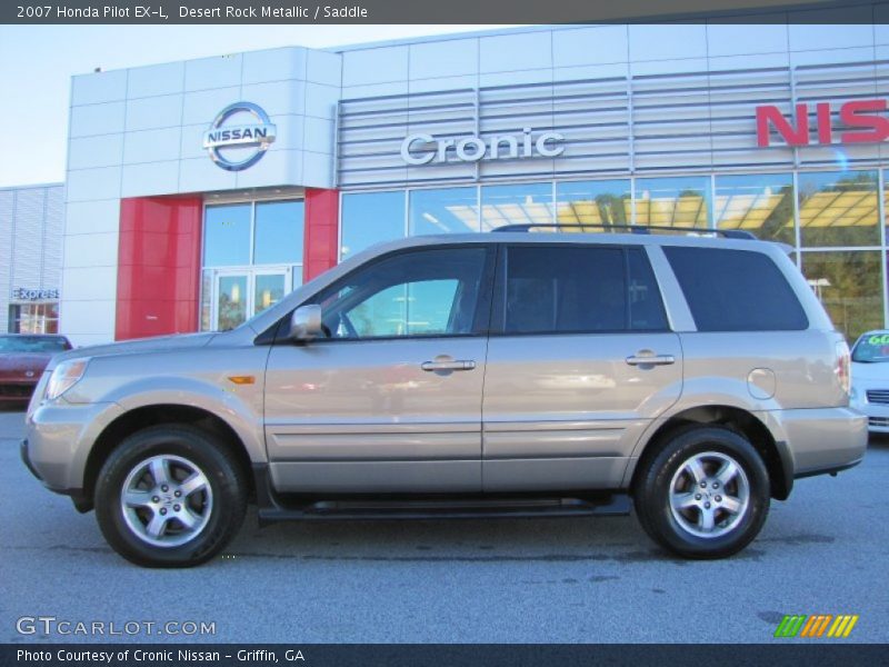 Desert Rock Metallic / Saddle 2007 Honda Pilot EX-L