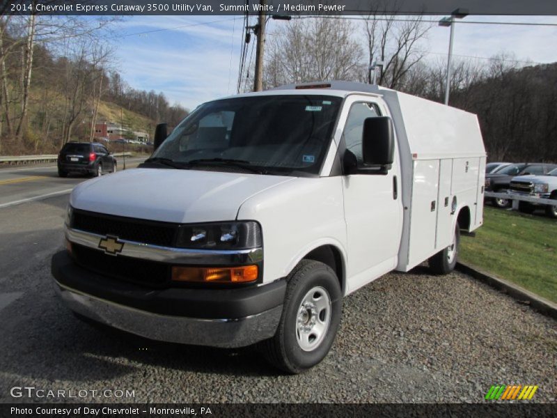 Summit White / Medium Pewter 2014 Chevrolet Express Cutaway 3500 Utility Van