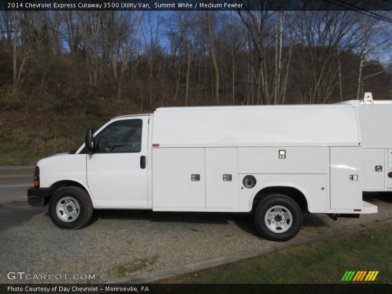 Summit White / Medium Pewter 2014 Chevrolet Express Cutaway 3500 Utility Van