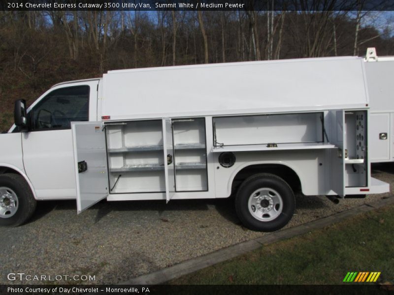 Summit White / Medium Pewter 2014 Chevrolet Express Cutaway 3500 Utility Van