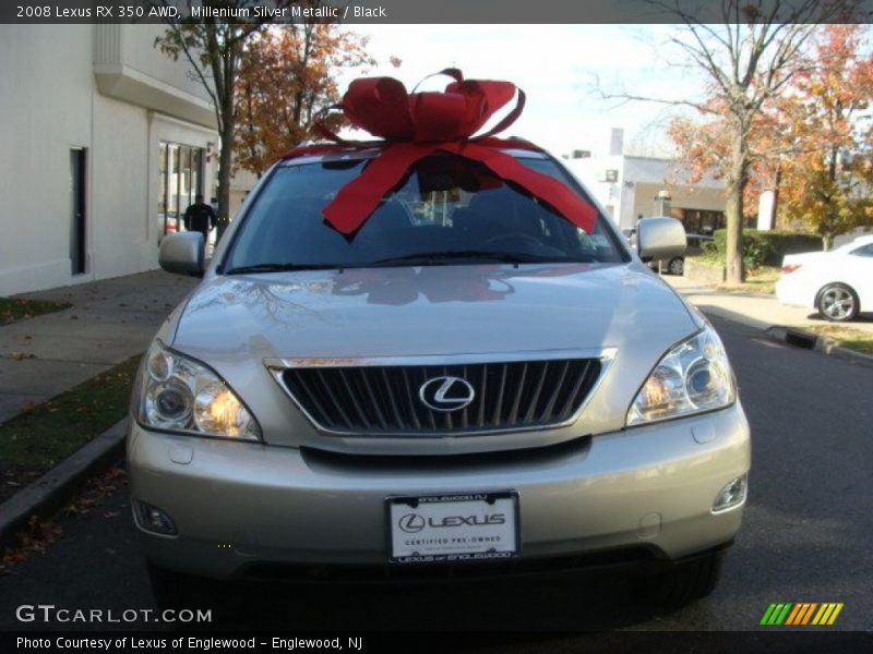 Millenium Silver Metallic / Black 2008 Lexus RX 350 AWD