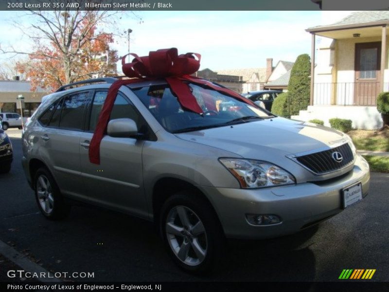 Millenium Silver Metallic / Black 2008 Lexus RX 350 AWD
