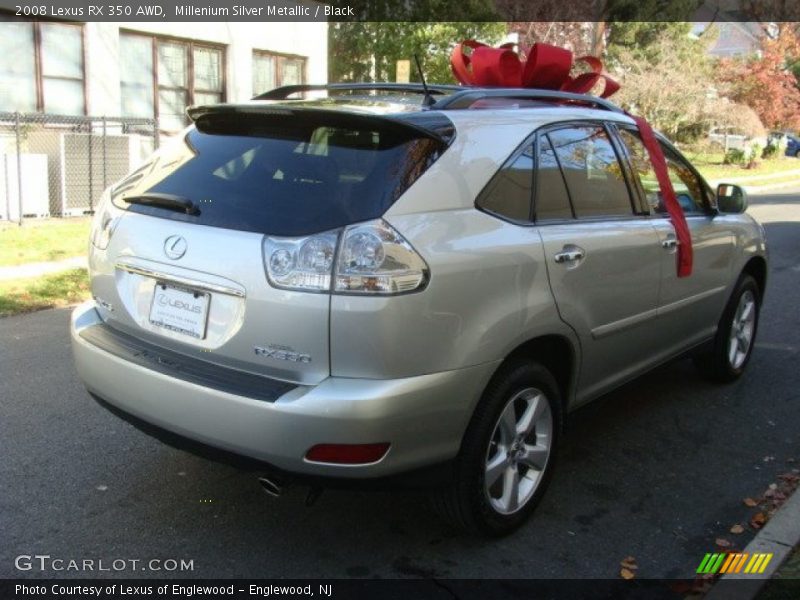 Millenium Silver Metallic / Black 2008 Lexus RX 350 AWD