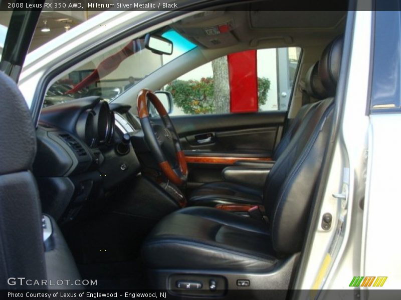 Millenium Silver Metallic / Black 2008 Lexus RX 350 AWD