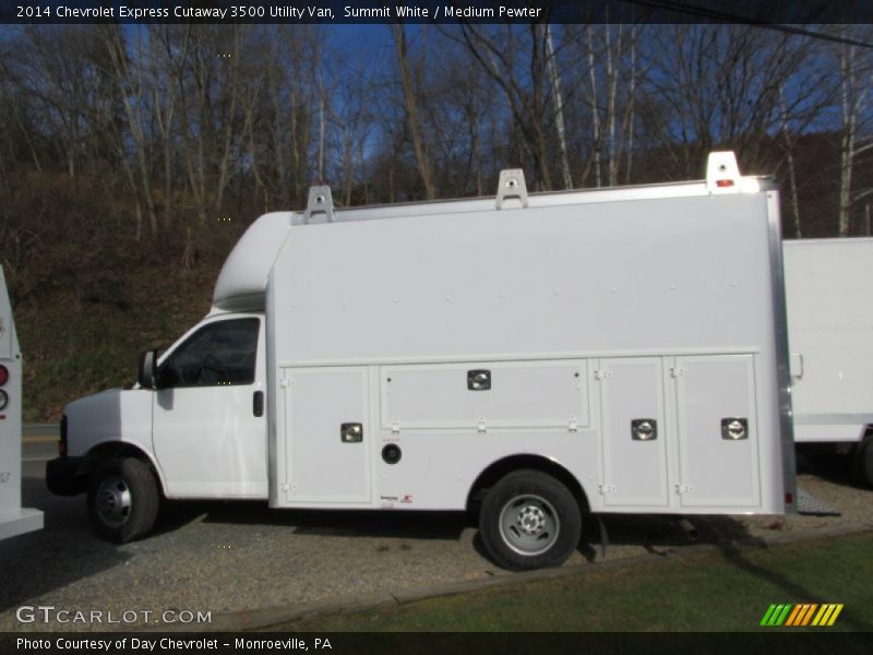Summit White / Medium Pewter 2014 Chevrolet Express Cutaway 3500 Utility Van