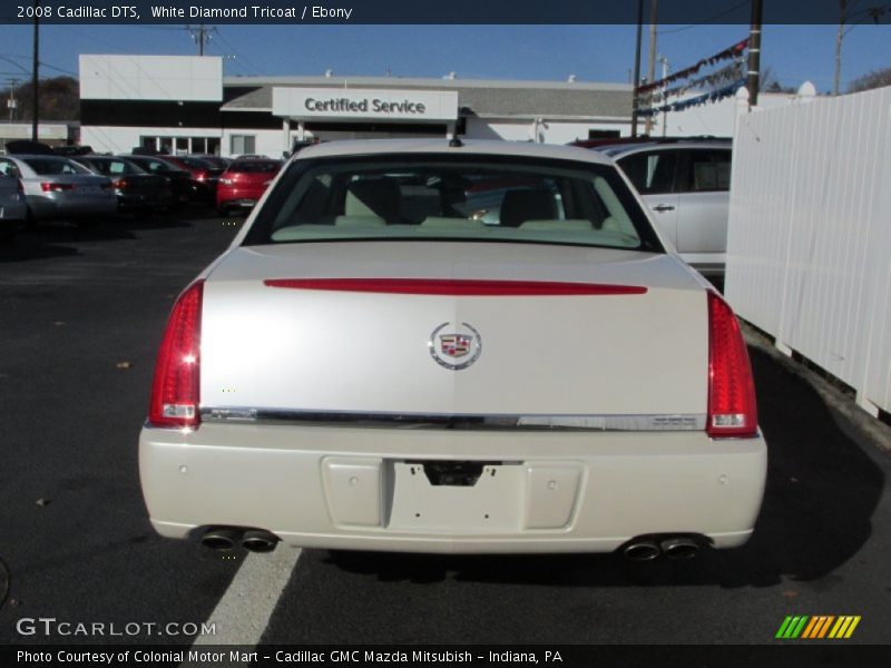 White Diamond Tricoat / Ebony 2008 Cadillac DTS