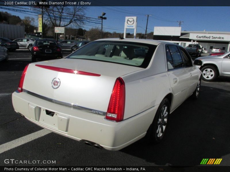 White Diamond Tricoat / Ebony 2008 Cadillac DTS