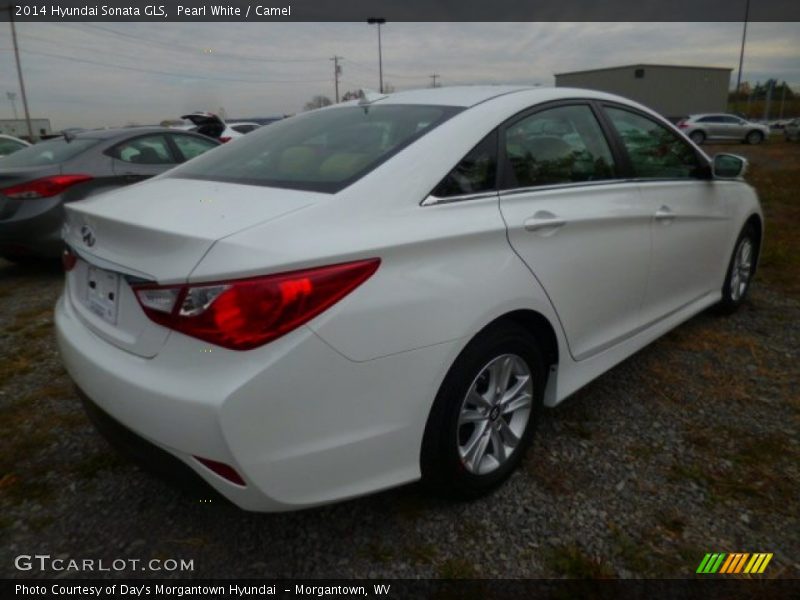 Pearl White / Camel 2014 Hyundai Sonata GLS