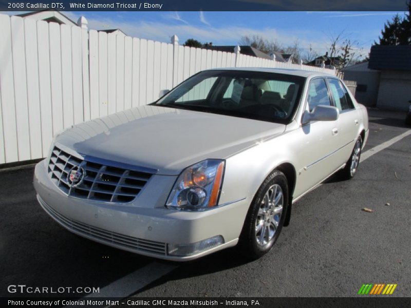 White Diamond Tricoat / Ebony 2008 Cadillac DTS