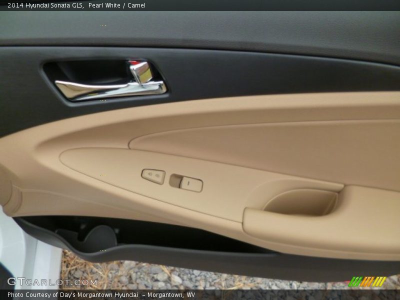 Pearl White / Camel 2014 Hyundai Sonata GLS