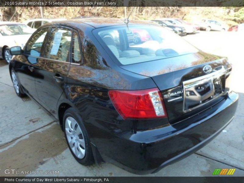 Obsidian Black Pearl / Ivory 2010 Subaru Impreza 2.5i Sedan