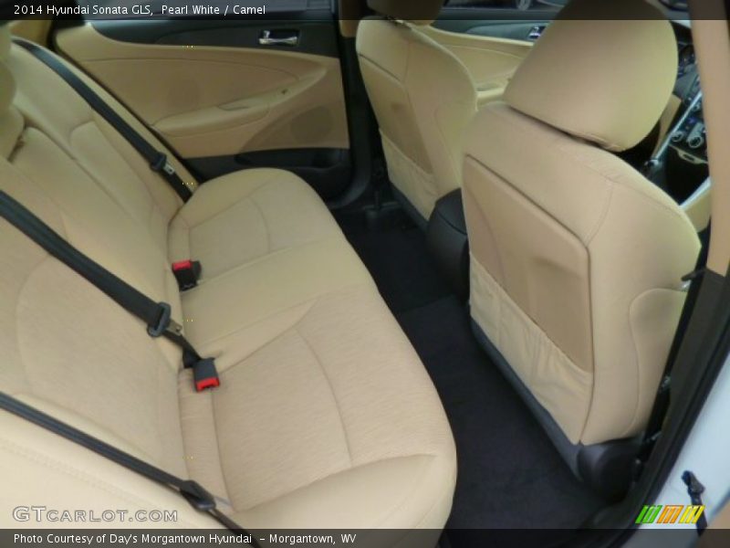 Pearl White / Camel 2014 Hyundai Sonata GLS