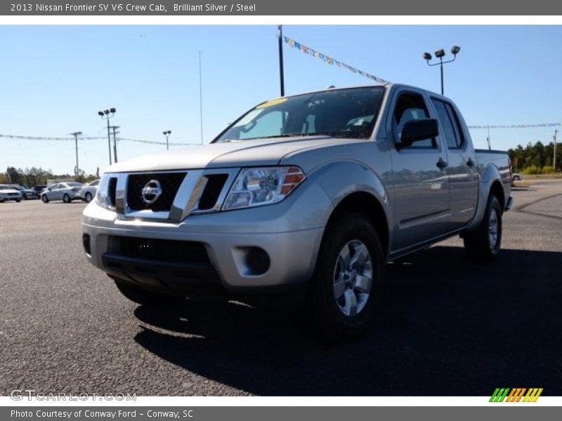 Brilliant Silver / Steel 2013 Nissan Frontier SV V6 Crew Cab