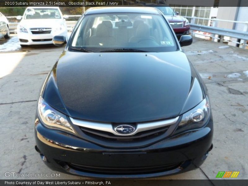 Obsidian Black Pearl / Ivory 2010 Subaru Impreza 2.5i Sedan