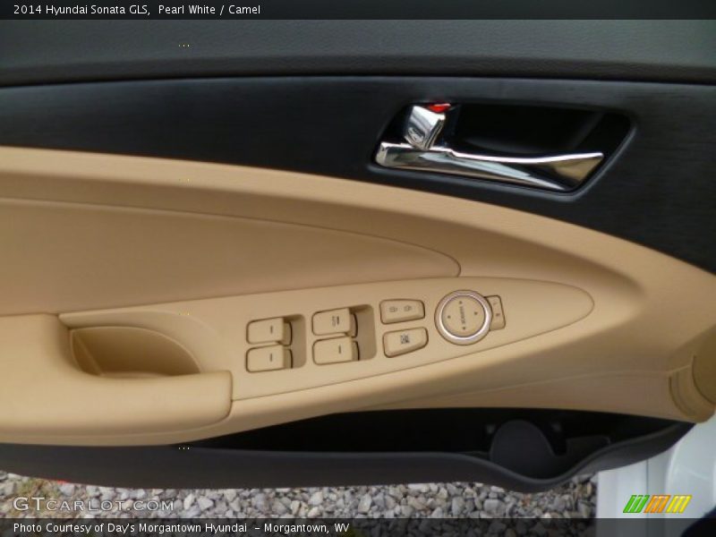 Pearl White / Camel 2014 Hyundai Sonata GLS